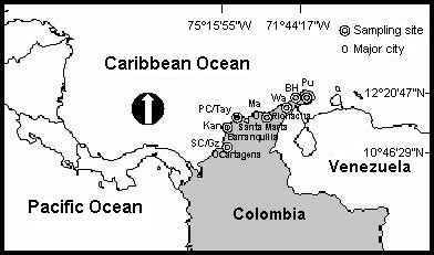 Determination of biological and physicochemical parameters of Artemia franciscana strains in hypersaline environments for aquaculture in the Colombian Caribbean.