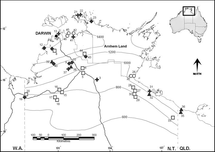 Structure and environmental relationships of insectivorous bat assemblages in tropical Australian savannas