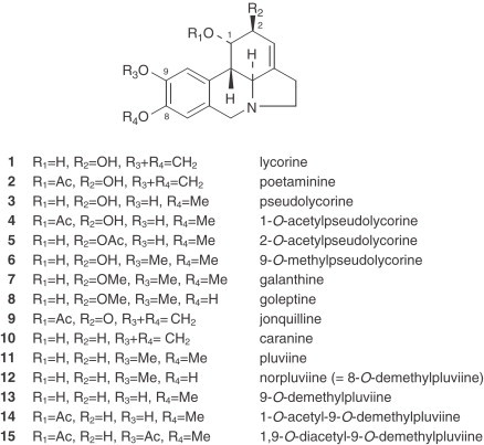 Chemical and biological aspects of Narcissus alkaloids.