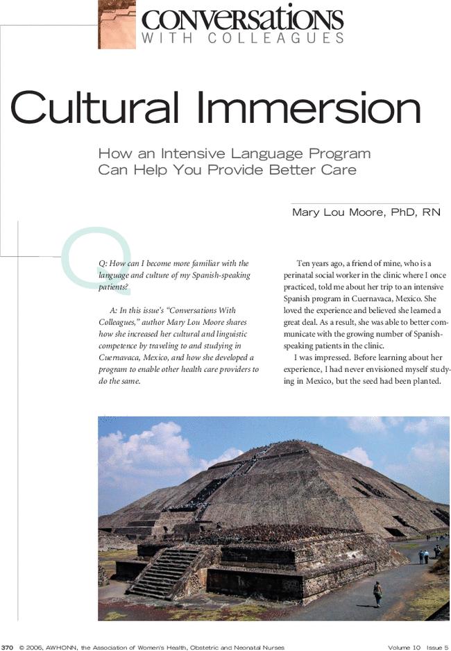 Cultural Immersion