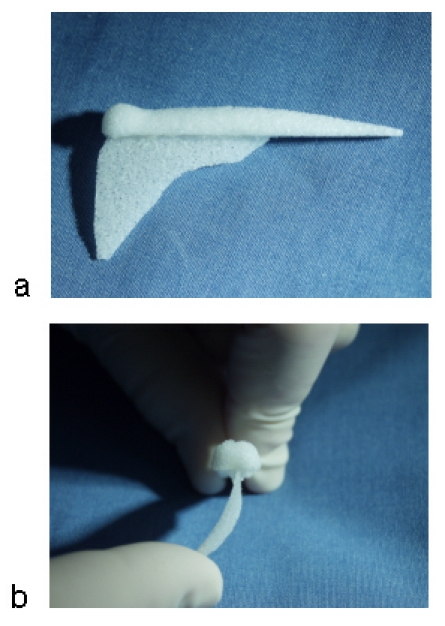 Implants for reconstructive surgery of the nose and ears.