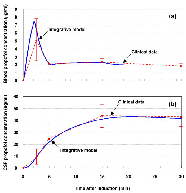 Simulation of propofol anaesthesia for intracranial decompression using brain hypothermia treatment.