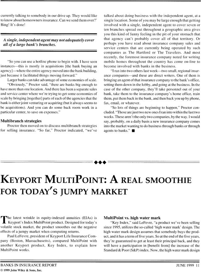 Keyport multipoint: A real smoothie for today's jumpy market