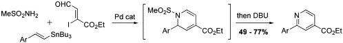 A novel strategy for the synthesis of 2-arylpyridines using one-pot 6π-azaelectrocyclization