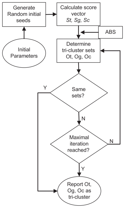 An effective tri-clustering algorithm combining expression data with gene regulation information.