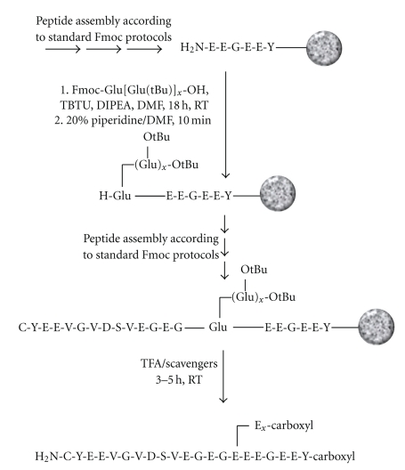 Synthesis of Peptides from α- and β-Tubulin Containing Glutamic Acid Side-Chain Linked Oligo-Glu with Defined Length.