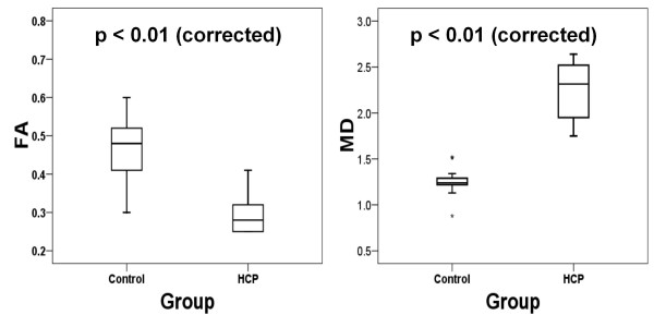 Diffusion tensor imaging correlates with cytopathology in a rat model of neonatal hydrocephalus.