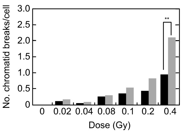 Image-based quantitative determination of DNA damage signal reveals a threshold for G2 checkpoint activation in response to ionizing radiation.