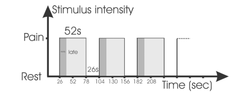 Caudate nucleus and insular activation during a pain suppression paradigm comparing thermal and electrical stimulation.