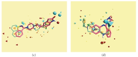 Molecular-field-based three-dimensional similarity studies on quinoline-based CNS active agents.