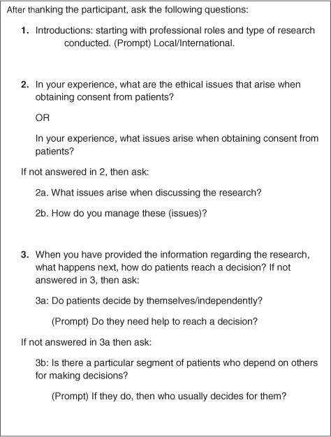 Physician-Researchers' Experiences of the Consent Process in the Sociocultural Context of a Developing Country.