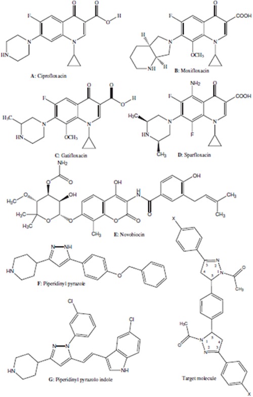 In vitro microbiological evaluation of 1,1'-(5,5'-(1,4-phenylene)bis(3-aryl-1H-pyrazole-5,1-(4H,5H)-diyl))diethanones, novel bisacetylated pyrazoles.