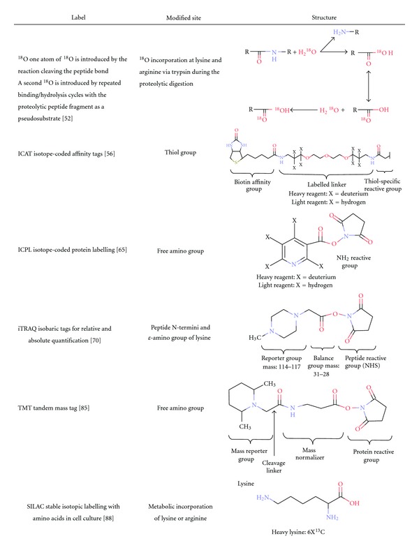 Gel-based and gel-free quantitative proteomics approaches at a glance.