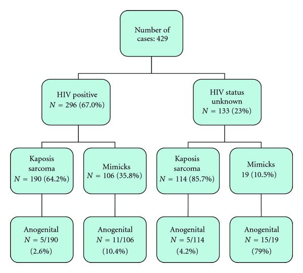 Anogenital Lesions: Kaposi's Sarcoma and Its Mimicks.