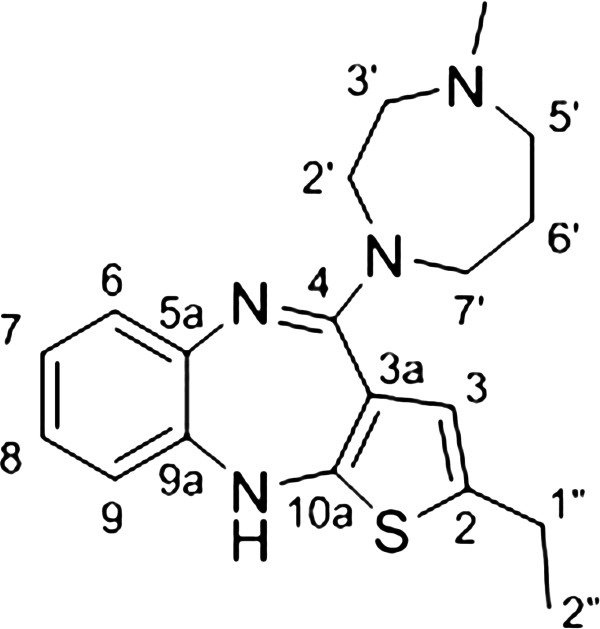 Novel olanzapine analogues presenting a reduced H1 receptor affinity and retained 5HT2A/D2 binding affinity ratio.