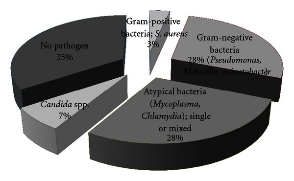 Assessment of some inflammatory biomarkers as predictors of outcome of acute respiratory failure on top of chronic obstructive pulmonary disease and evaluation of the role of bacteria.