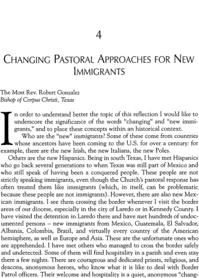 4: Changing Pastoral Approaches for New Immigrants