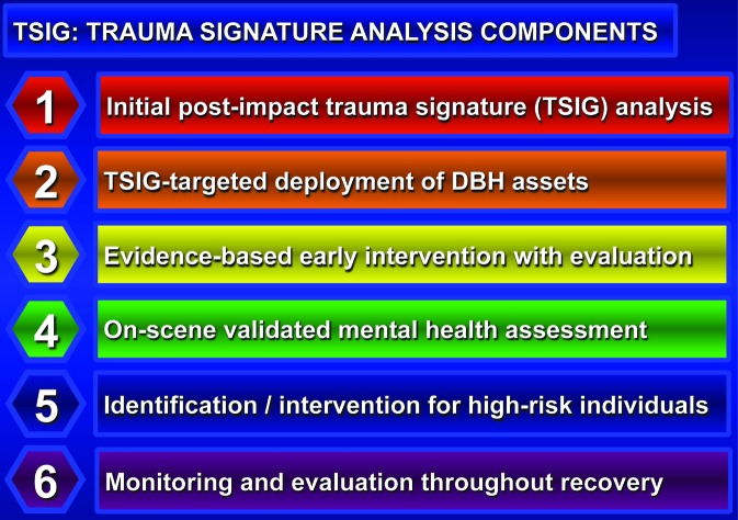 Trauma signature analysis: State of the art and evolving future directions.