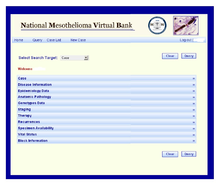 National Mesothelioma Virtual Bank: A Platform for Collaborative Research and Mesothelioma Biobanking Resource to Support Translational Research.