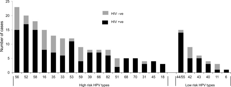 HIV Infection Alters the Spectrum of HPV Subtypes Found in Cervical Smears and Carcinomas from Kenyan Women.