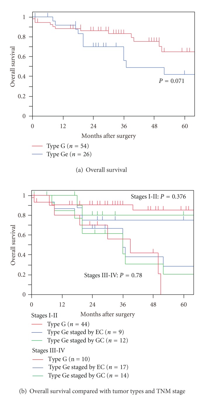 Comparison of Clinicopathological Characteristics in the Patients with Cardiac Cancer with or without Esophagogastric Junctional Invasion: A Single-Center Retrospective Cohort Study.