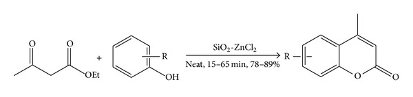 Silica-ZnCl 2 : An Efficient Catalyst for the Synthesis of 4-Methylcoumarins.