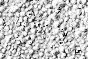 Soldering of non-wettable Al electrode using Au-based solder