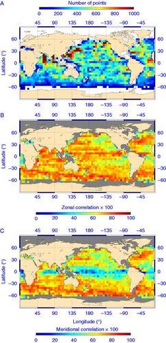 On the global estimates of geostrophic and Ekman surface currents