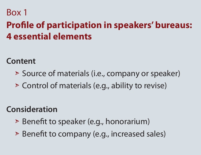 The speakers' bureau system: a form of peer selling.