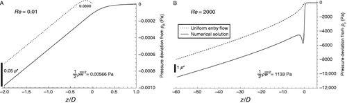 Boundary-trapped, inhalant siphon and drain flows: Pipe entry revisited numerically