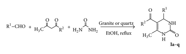 Three Component Reaction: An Efficient Synthesis and Reactions of 3,4-Dihydropyrimidin-2(1H)-Ones and Thiones Using New Natural Catalyst.