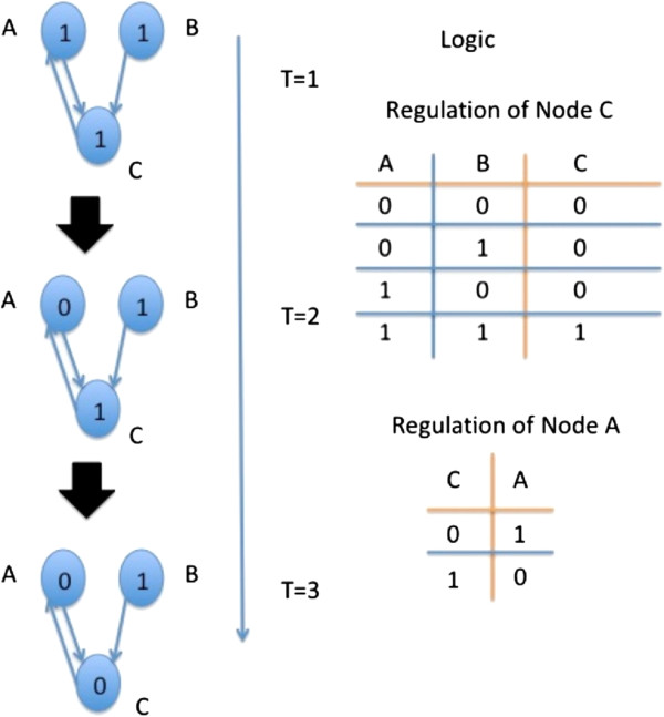 Inferring Boolean network states from partial information.