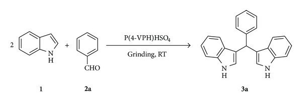 An Eco-Friendly Improved Protocol for the Synthesis of Bis(3-indolyl)methanes Using Poly(4-vinylpyridinium)hydrogen Sulfate as Efficient, Heterogeneous, and Recyclable Solid Acid Catalyst.