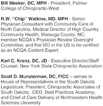 Improving Our Nation's Health Care System: Inclusion of Chiropractic in Patient-Centered Medical Homes and Accountable Care Organizations