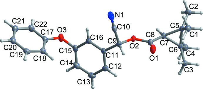 Crystal structure of fenpropathrin.