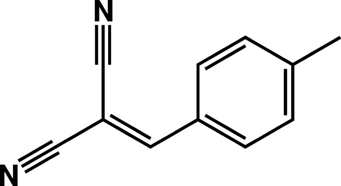 Crystal structure of 2-(4-methyl-benzyl-idene)malono-nitrile.