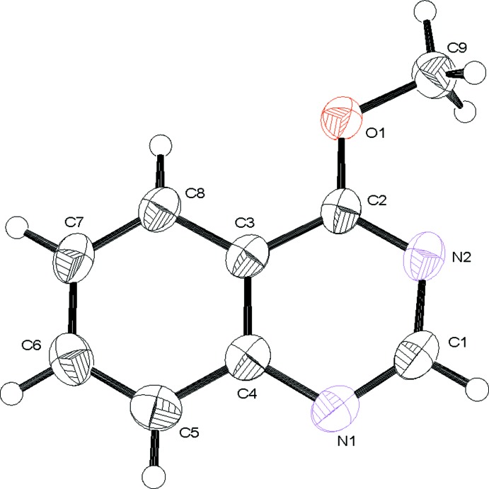 Crystal structure of 4-meth-oxy-quinazoline.