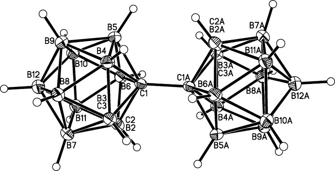 Definitive crystal structure of 1,1'-bis-[1,2-dicarba-closo-dodeca-borane(11)].