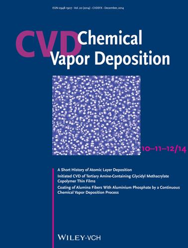 Cover image from Jones and co-workers (Chem. Vap. Deposition 2010, 16, 257)