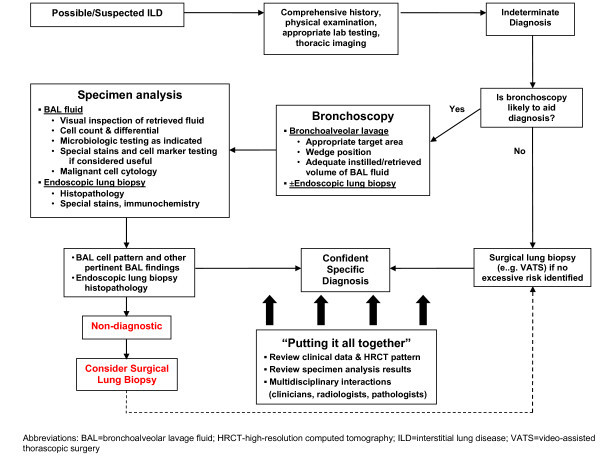 Diagnosis and management of interstitial lung disease.