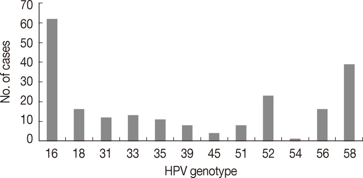 Distribution of Human Papillomavirus 52 and 58 Genotypes, and Their Expression of p16 and p53 in Cervical Neoplasia.