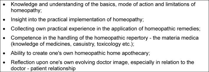 Homeopathy as elective in undergraduate medical education--an opportunity for teaching professional core skills.