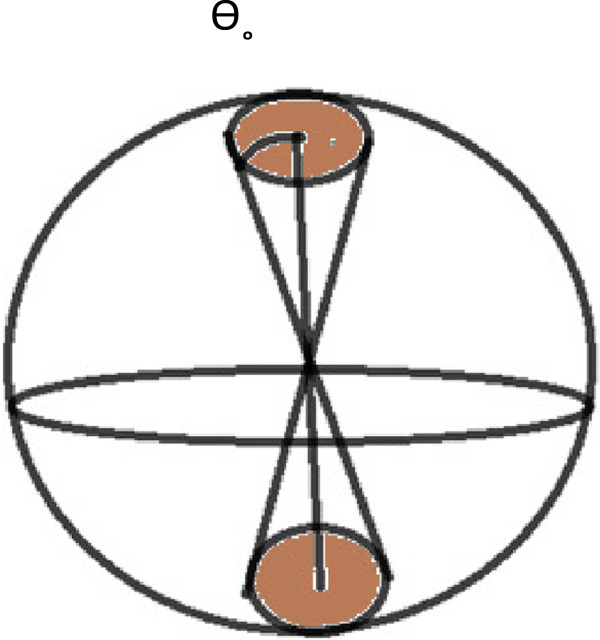 Diffusion-controlled reaction rates for two active sites on a sphere.