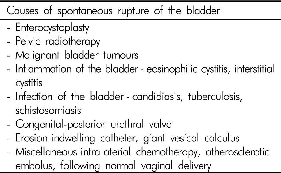 A Case of Post-radiotherapy Urethral Stricture with Spontaneous Bladder Rupture, Mimicking Obstructive Uropathy due to Cancer Metastasis.