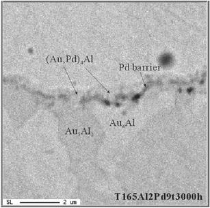 Phase diagram of Au–Al–Pd at 500 °C