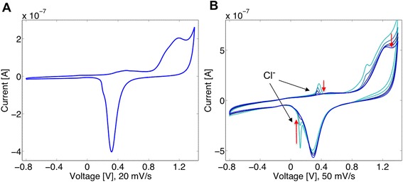 Characterization of a gold coated cantilever surface for biosensing applications.