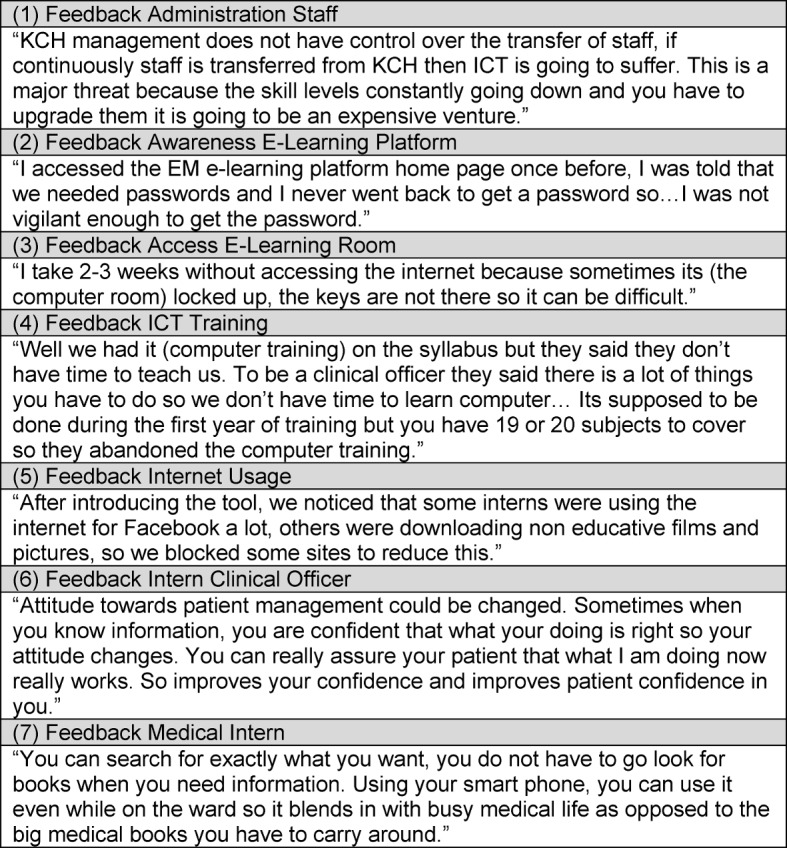 Self-directed e-learning at a tertiary hospital in Malawi--a qualitative evaluation and lessons learnt.