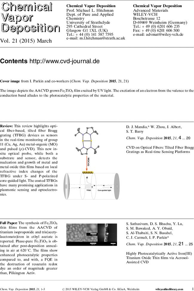 Chem. Vap. Deposition (1–2–3/2015)