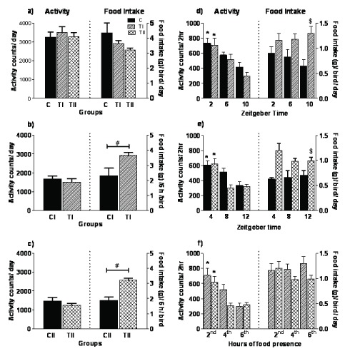 Intermittent Food Absence Motivates Reallocation of Locomotion and Feeding in Spotted Munia (Lonchura punctulata).