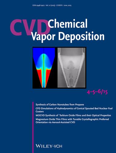 Cover image from S. Şentürk Lüle and co-workers (Chem. Vap. Deposition 2015, 21, 122)